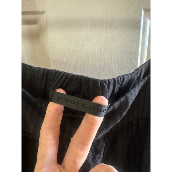 Jenni Kayne Seersucker Summer Dress Black Sz XS Cotton Rayon Black GREAT! - Picture 7 of 10